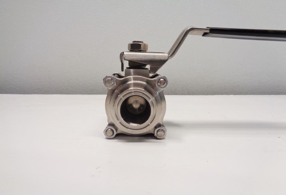 Whitey 1-1/2" Full-Port Sanitary Ball Valve, Stainless Steel #SS-67TSSC24